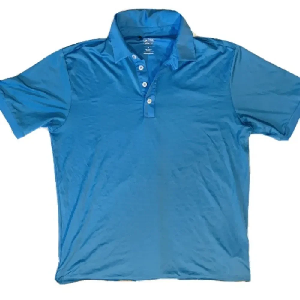 Adidas blue golf polo shirt size M